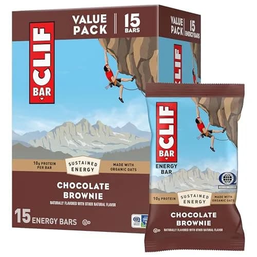 CLIF BAR Chocolate Brownie Protein Energy Bars 15ct (510g / 18oz) | Sustained Energy for Active Bodies thumbnail 1