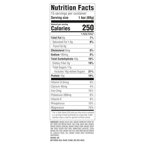 CLIF BAR Chocolate Brownie Protein Energy Bars 15ct (510g / 18oz) | Sustained Energy for Active Bodies thumbnail 6