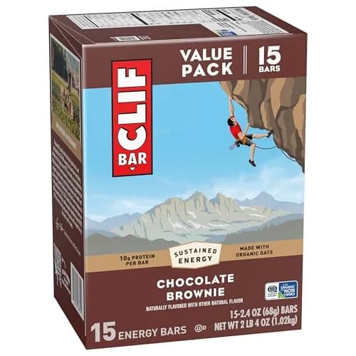 CLIF BAR Chocolate Brownie Protein Energy Bars 15ct (510g / 18oz) | Sustained Energy for Active Bodies thumbnail 8