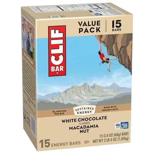 CLIF BAR Protein Energy Bars White Chocolate Macadamia Nut 15ct (36oz/1021g) | Sustained Energy for Active Bodies thumbnail 9