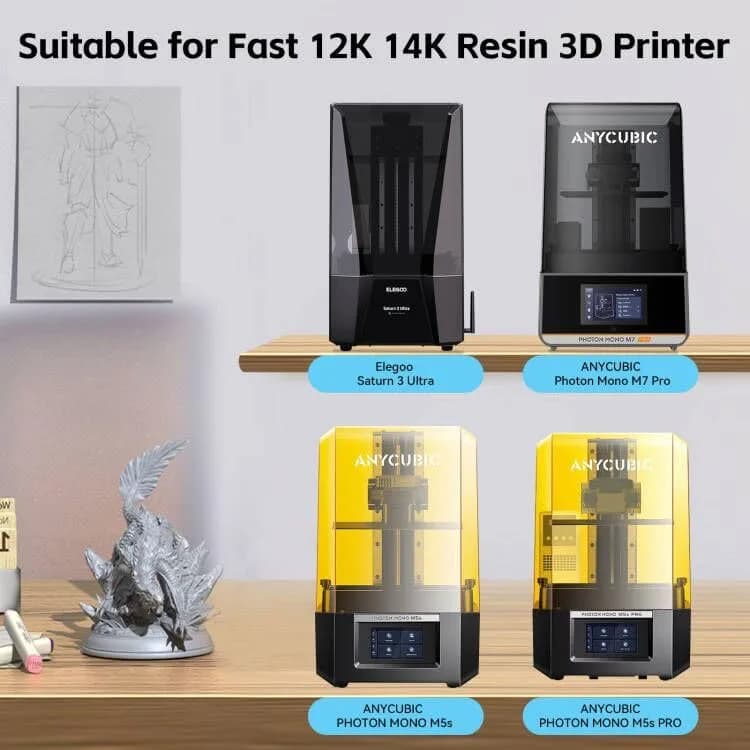 UniTak3D Photon Mono M5S/M5S Pro/M7 Pro/Saturn 3 Ultra ACF Release Film 3Pcs 278x190mm | High-Speed 3D Printer Accessory thumbnail 2