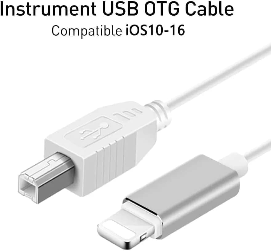 MeloAudio Lightning to MIDI Cable 2m (6.6ft) | Stable & Durable USB 2.0 OTG for iOS Music Instruments thumbnail 8