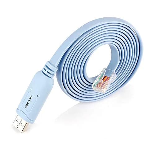 OIKWAN USB to RJ45 Console Cable 6 ft 2 Pack | Essential Tool for Network Device Configuration thumbnail 6