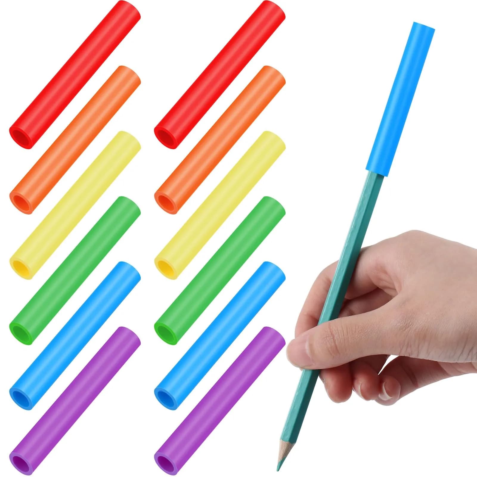 TINLADE Chewable Pencil Toppers Sensory for Kids, Bright Colors | 24 Count Pack | Oral Motor Aid - main product image