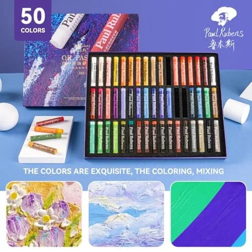 Paul Rubens Soft Oil Pastels 51 Count (70 mm x 12 mm) | Vibrant Colors for Artists & Students thumbnail 6