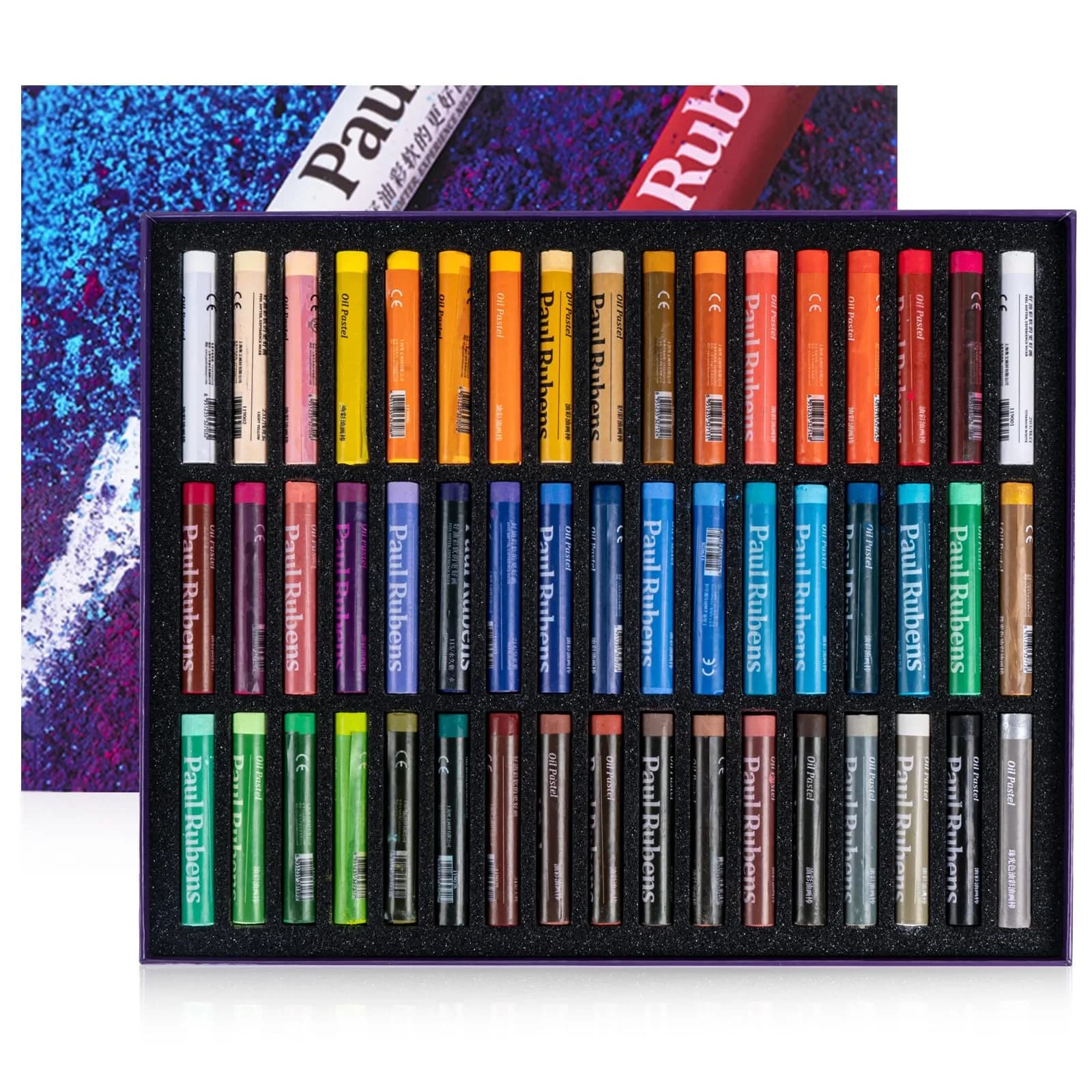 Paul Rubens Soft Oil Pastels 51 Count (70 mm x 12 mm) | Vibrant Colors for Artists & Students - main product image
