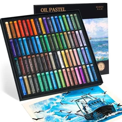 Paul Rubens Oil Pastels for Artists, 72 Landscape Colors | Vibrant & Creamy, Soft Oil Pastels for Sketching & Painting thumbnail 1