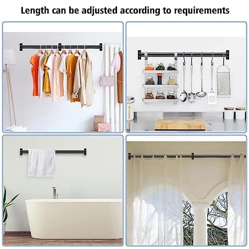 SDNBHT Industrial Stair Railing Metal Hand Rails 203 cm (6.6 ft) Pipe Diameter 3.8 cm (1.5") | Supports 200 kg for Safe Steps thumbnail 6