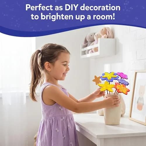 Skillmatics Poke-in Art Flower Bouquet Wood Craft Kit | Mess-Free DIY Decor for Kids Ages 4-9 thumbnail 5
