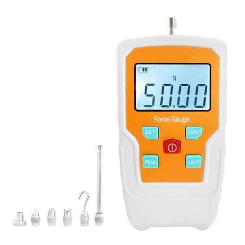 Soonkoda Digital Force Gauge 50N (11lb) | Precision Tension Pressure Tester for Destructive Testing thumbnail 1
