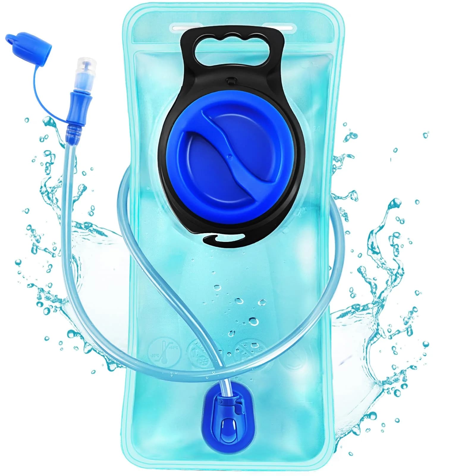 CHERINTI Hydration Bladder 2L (67.6 Fl Oz) | Leak-Proof Water Reservoir for Hiking Backpacks