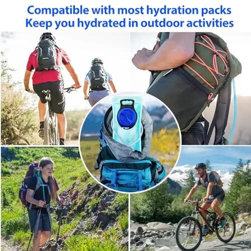 CHERINTI Hydration Bladder 2L (67.6 Fl Oz) | Leak-Proof Water Reservoir for Hiking Backpacks thumbnail 8
