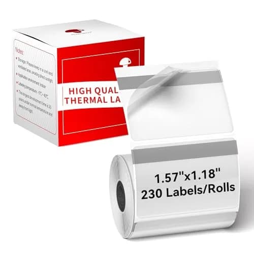 Phomemo Transparent Thermal Labels 230PCS | Waterproof, Oil-Resistant, Compatible with M110/M220 thumbnail 1