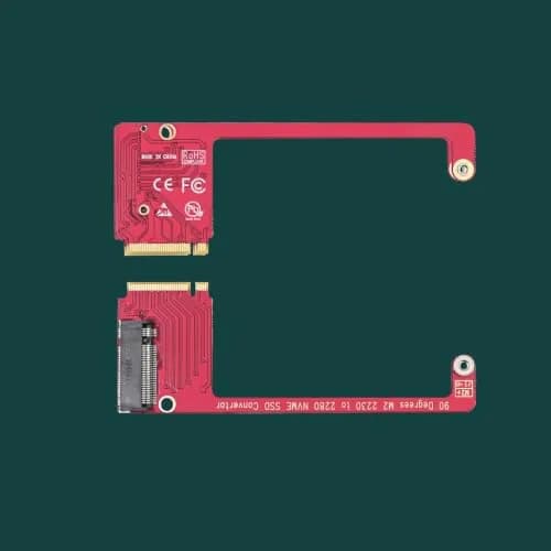 LinksTek ASC-3080 NVME SSD Convertor for ROG Ally Gaming Handheld, Expand M2 2230 Type SSD to M2 2280 Type SSD with 90 Degree Conversion thumbnail 6