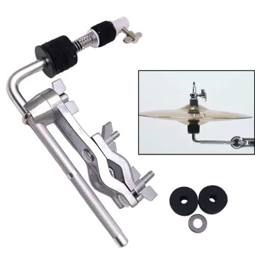 TUOREN Cymbals Clamp Cymbal Extension Arm and Clamp Set | Compatible with Hi-Hat Cymbal Drum Kit thumbnail 5