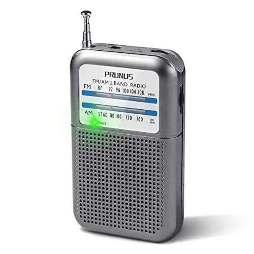 PRUNUS DE333 Pocket AM FM Radio Portable | Excellent Reception, Tuning Knob, AAA Battery Operated thumbnail 1