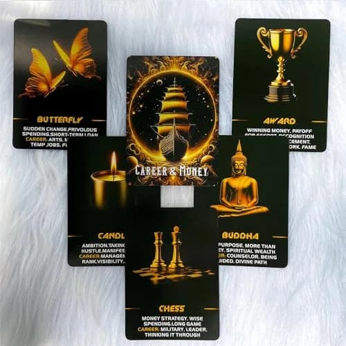 ZHQGYN Manifest Success Career and Money Oracle Deck 3.42" x 4.72" | Law of Attraction Guidance thumbnail 4