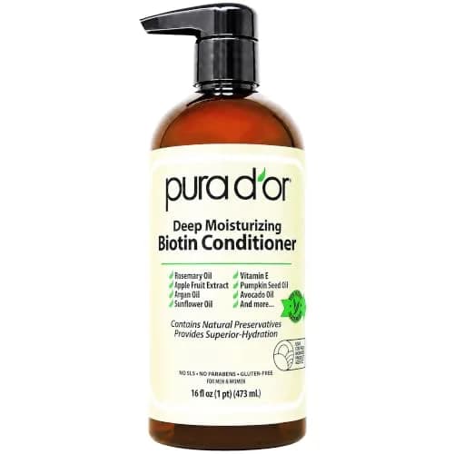 PURA D'OR Deep Moisturizing Biotin Hair Regrowth Conditioner 473ml (16 Fl Oz) | Thickens & Softens Dry, Frizzy Hair thumbnail 1