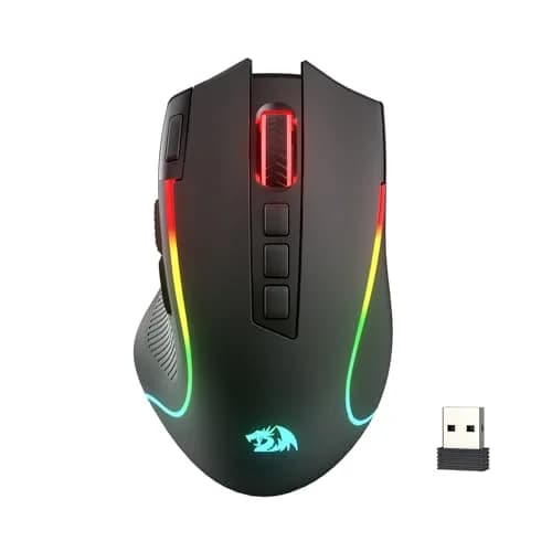 Redragon M612 PRO Wireless RGB Optical Gaming Mouse 8000 DPI 12 Programmable Buttons | 3-Mode Connectivity thumbnail 1
