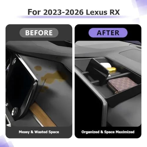 LUWU Dashboard Console Organizer for 2023-2026 Lexus RX350 RX450H RX500H | Maximize Storage & Keep Tidy thumbnail 2