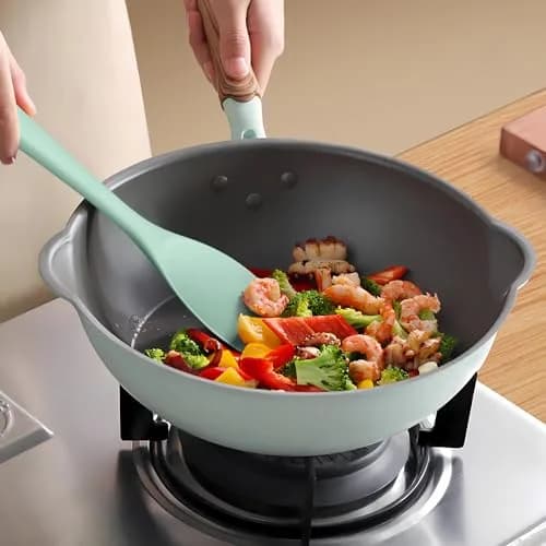 AOTHOD Silicone Cooking Utensils Set - Heat Resistant 446°F | BPA Free Kitchen Gadgets thumbnail 6