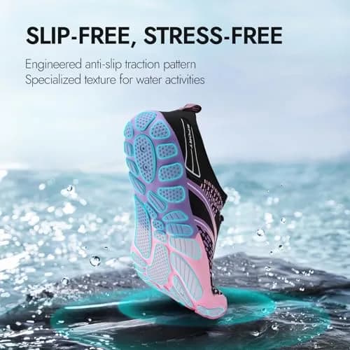 ATHMILE Barefoot Water Shoes for Women & Men | 6 Women/4.5 Men (US) Pink thumbnail 4