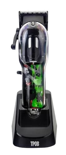 TPOB Slime 2 Barber Hair Clippers for Men 6800 RPM with Matte Black Case & X Fade Blade | Professional Cordless Hair Cutting Set thumbnail 3