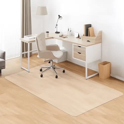 Kuyal Clear Chair Mat for Hardwood Floor 117cm x 183cm (46" x 72") | Protects Floors from Chair Damage thumbnail 1