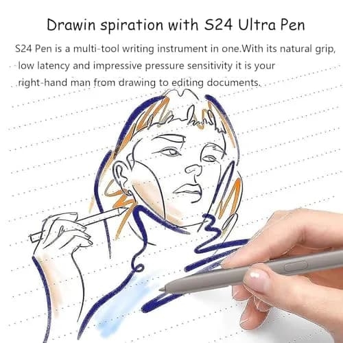 CaoXiong S24 Ultra S Pen Replacement for Samsung Galaxy S24 Ultra Stylus (Light Gray) | Aluminum Stylus Pen for Touch Screens thumbnail 3