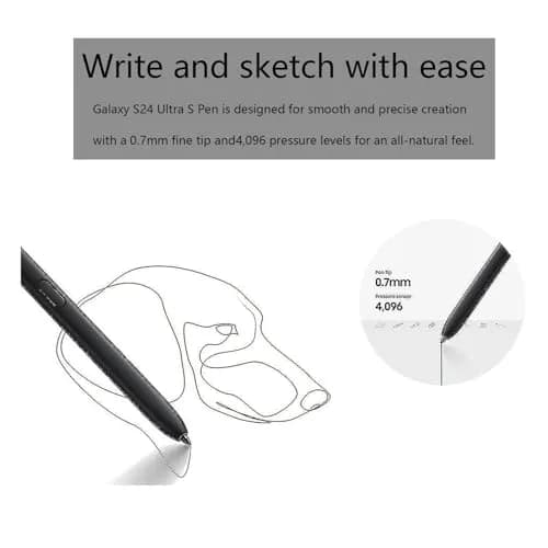 CaoXiong S24 Ultra S Pen Replacement for Samsung S24 Ultra Stylus(YellowGold) 0.7mm | Stylus Pen for Touch Screens thumbnail 4