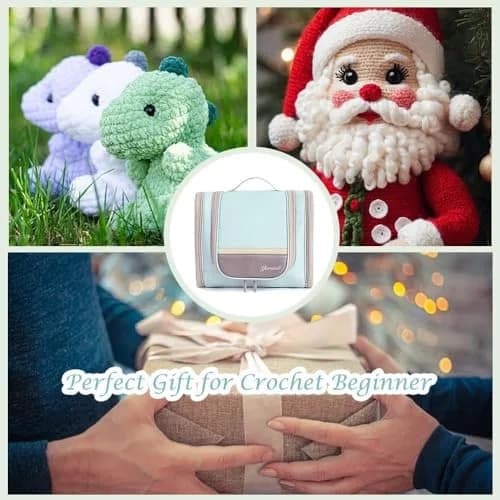 Yarniss Complete Crochet Kit for Beginners with Bag, Mint | 1050 Yards Yarn & Ergonomic Hooks | Learn Crochet with Video Tutorials thumbnail 7