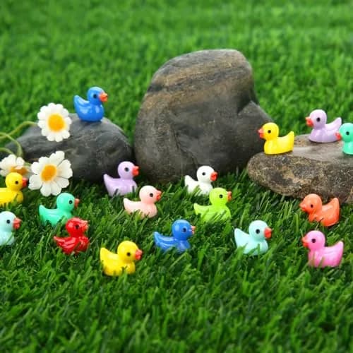 GWAHSA Mini Ducks 240pcs (0.6 inch) | Colorful Resin Figurines for Crafts & Decor thumbnail 5