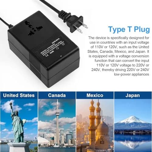 autotron 200W Voltage Transformer Power Converter 110V to 220V | ETL Certified thumbnail 4