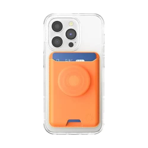 PopSockets Phone Wallet for MagSafe with Grip- Canteloupe | Slim Magnetic Wallet & Card Holder for MagSafe iPhones & Android thumbnail 2