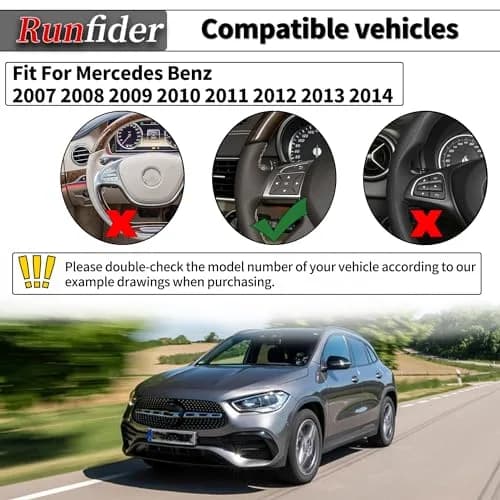 runfider Car Interior Stickers Decals for Mercedes Benz W176 W246 W204 W212 W218 R172 R231 | High-Quality Vinyl Repair Kit thumbnail 4