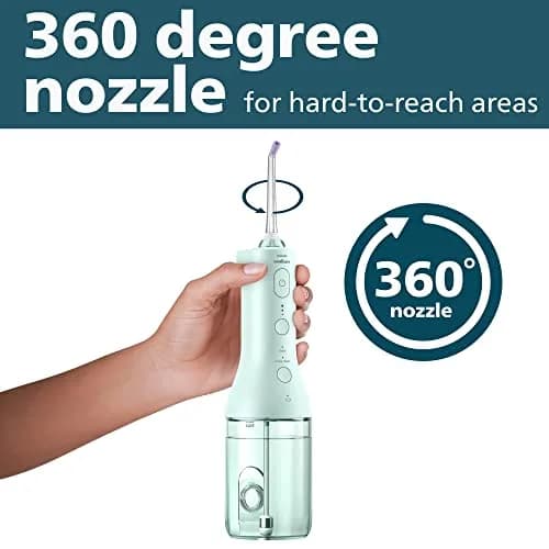 Philips Sonicare Cordless Power Flosser 3000 Mint & ProtectiveClean 5300 Electric Toothbrush | Healthier Gums & Cleaner Teeth thumbnail 4