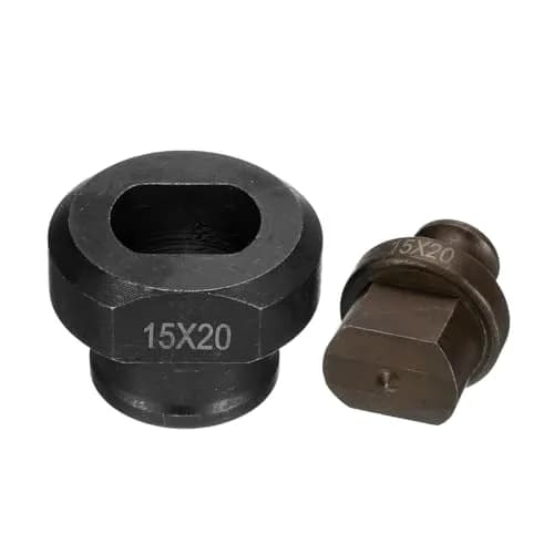 HARFINGTON Hydraulic Hole Punch Die 15x20mm Oval Hole Electric Hydraulic Punching Kit | Precise Slotted Holes for Angle Steel thumbnail 3