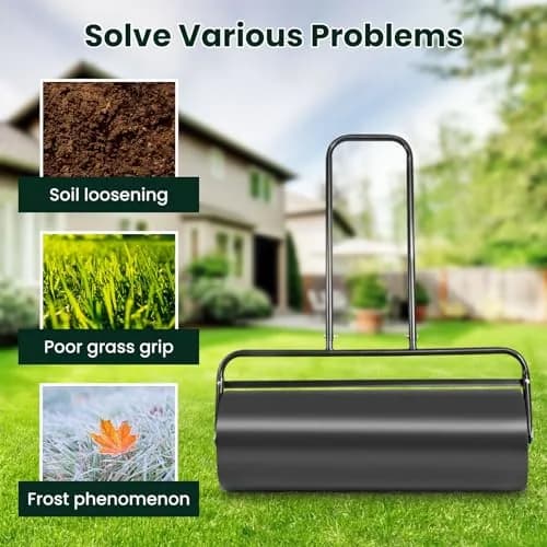 ARNOT Lawn Roller 12x36-Inch | Heavy-Duty Water/Sand Filled Garden Drum for Lawn & Yard thumbnail 6