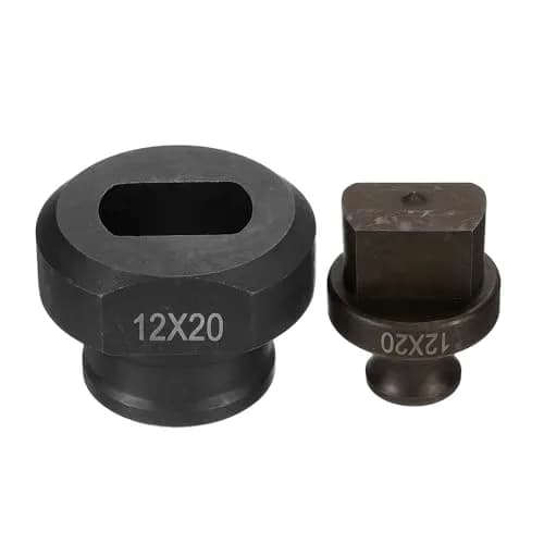 HARFINGTON Hydraulic Hole Punch Die 12x20mm Oval Hole Kit | Precise Metal Punching for Angle Steel thumbnail 1