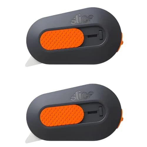 Slice Mini Box Cutter 2 Pack | Safe Ceramic Blade Lasts 11x Longer, Manual Retracting thumbnail 1