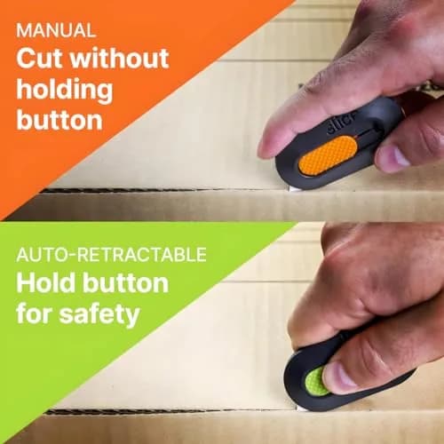 Slice Mini Box Cutter 2 Pack | Safe Ceramic Blade Lasts 11x Longer, Manual Retracting thumbnail 3