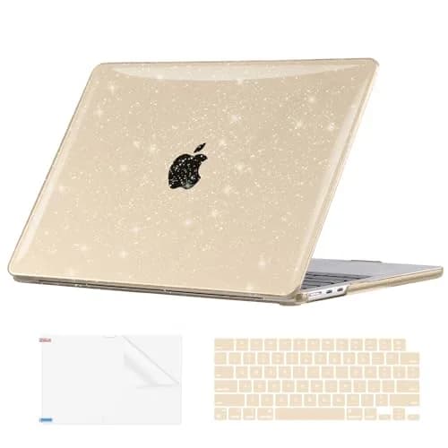 EooCoo Sparkly Case for MacBook Air 13 inch M5/M4/M3/M2 2026-2022 | Starlight Glitter Design thumbnail 1