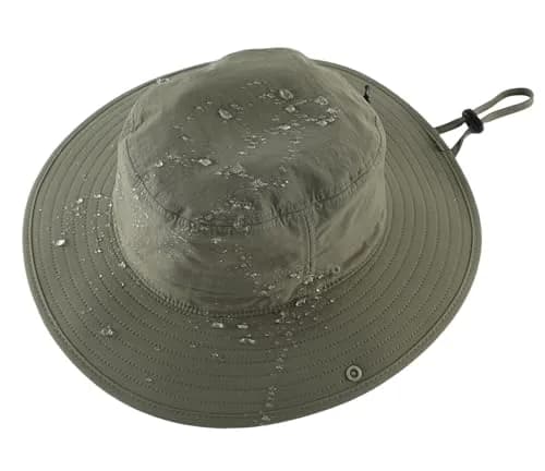 Connectyle UPF 50+ Sun Hat for Men & Women, Light Army Green, 7.5 cm (3.0" Brim) | Breathable Nylon Safari Hat for UV Protection thumbnail 5