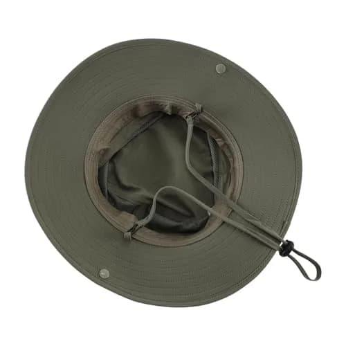 Connectyle UPF 50+ Sun Hat for Men & Women, Light Army Green, 7.5 cm (3.0" Brim) | Breathable Nylon Safari Hat for UV Protection thumbnail 7