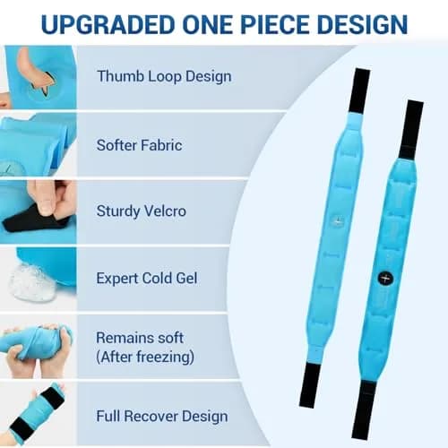 Comfytemp 33" Full Hand Wrist Ice Pack Wrap for Carpal Tunnel Relief | Reusable Cold & Heat Therapy thumbnail 4