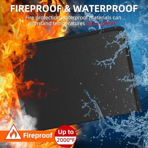 Huolewa Fireproof Accordion File Organizer with 13 Pockets | Waterproof Flame Retardant Document Folder thumbnail 2