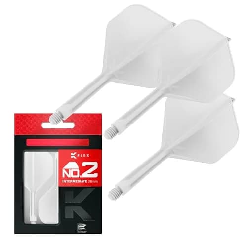 Target Darts K-Flex Integrated Dart Flights and Shafts, Intermediate 26mm (3-Pack) | Professional Dart Accessories for Stable Flight thumbnail 1