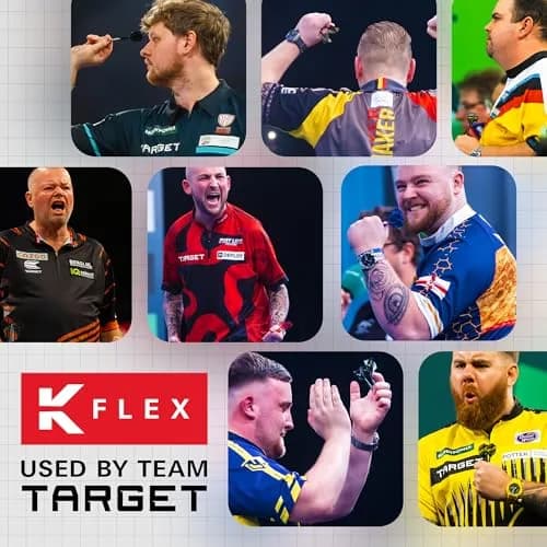 Target Darts K Flex Integrated Dart Flights and Shafts Short Clear No.2 | Pack of 3, 19mm Shafts | Professional Dart Accessories thumbnail 5