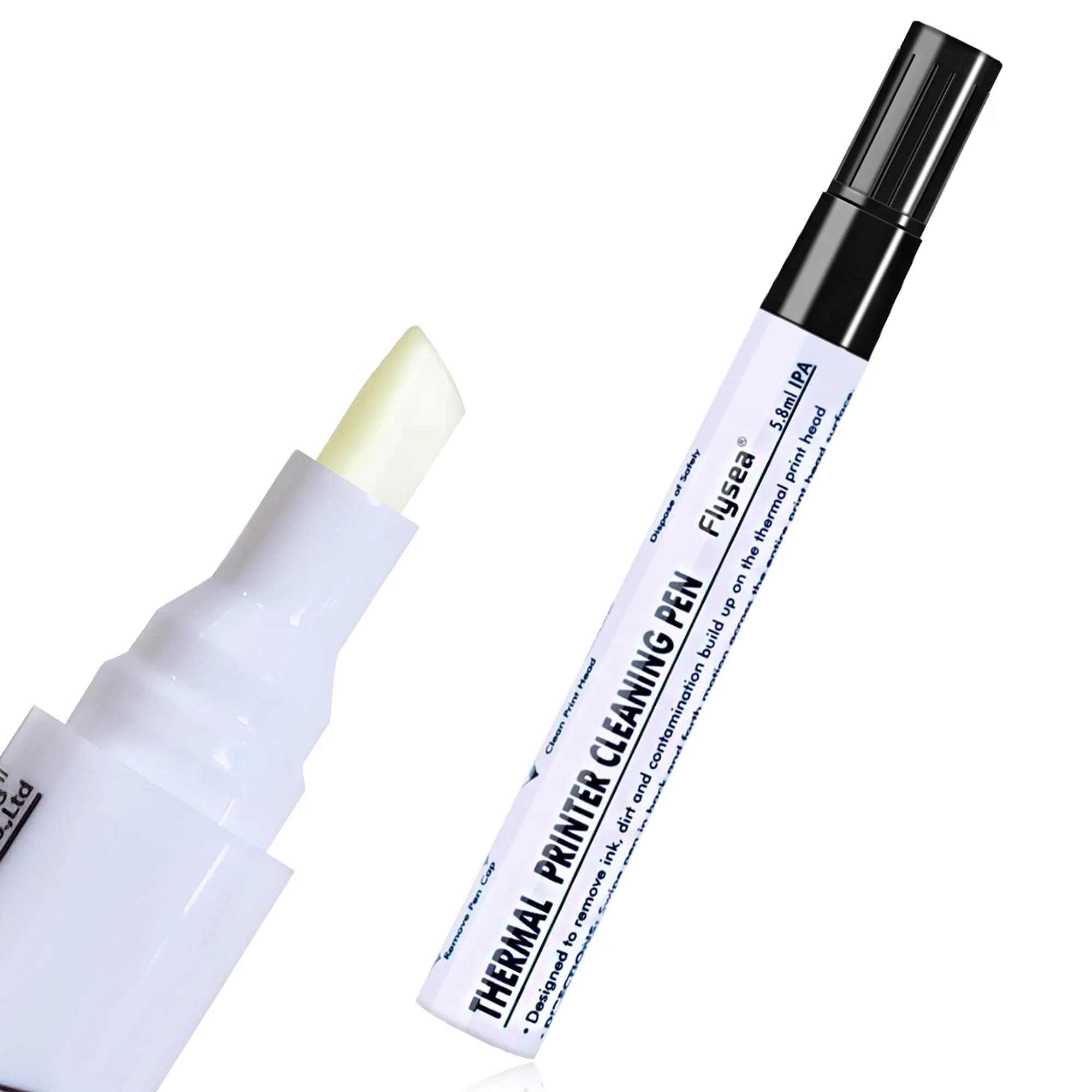 Deftun Thermal Printer Printhead Cleaning Pen 4pcs | Extends Print Head Life & Improves Clarity — 12 Pieces
