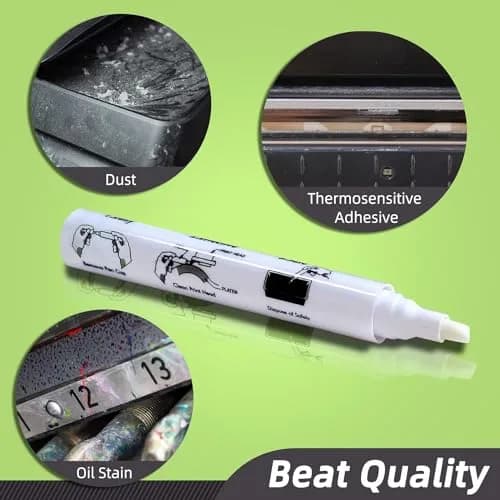 Deftun Thermal Print Head Cleaning Pens 12pcs (0.5in x 0.5in x 5.5in) | For Receipt, Shipping, Label, POS, Card Printers thumbnail 4
